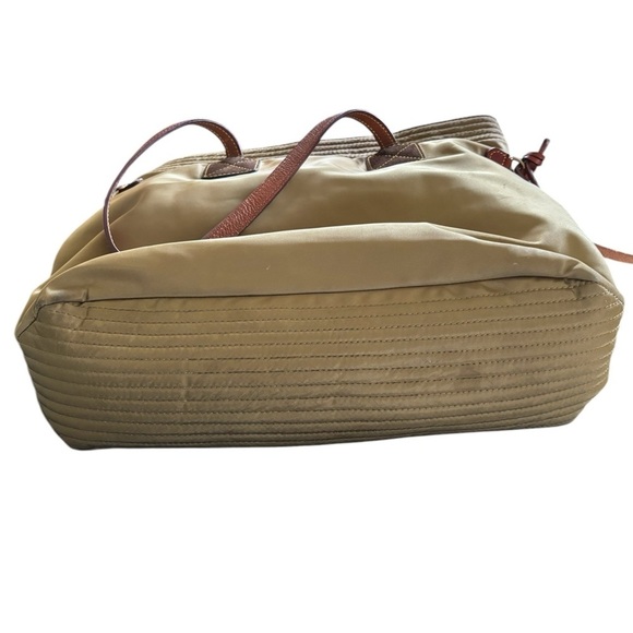 Dooney & Bourke Victoria Nylon Tote Bag Shoulder Handbag Purse Beige Large - Picture 7 of 11